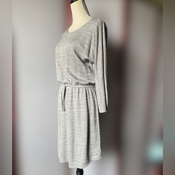 Old Navy Heather Gray Sweatshirt Dress with Elastic Waistband (Size: Small) - Picture 2 of 10